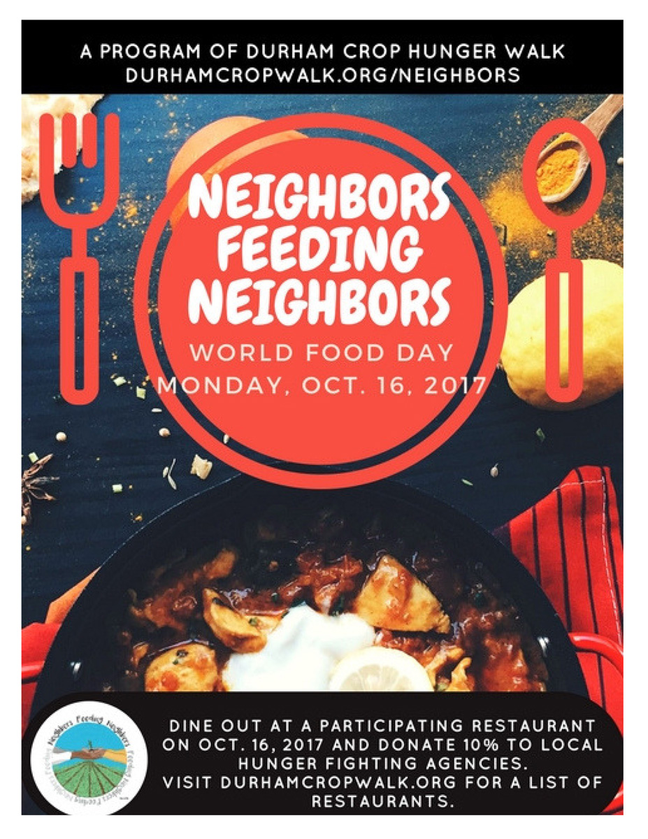 Neighbors Feeding Neighbors - Durham CROP Hunger Walk